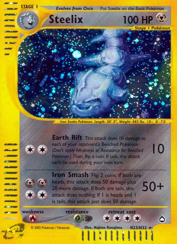 Steelix (H23) H23/H32 card from Aquapolis