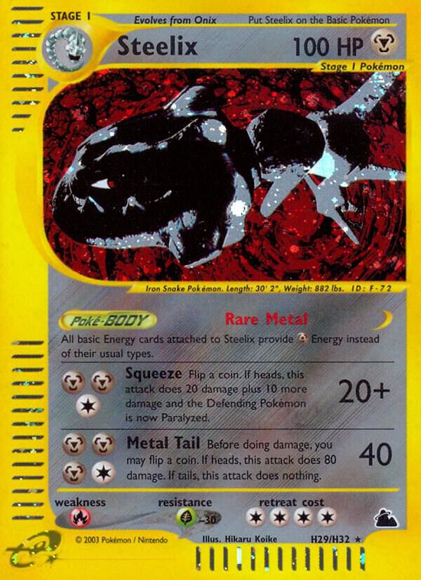 Steelix (H29) H29/H32 card from Skyridge