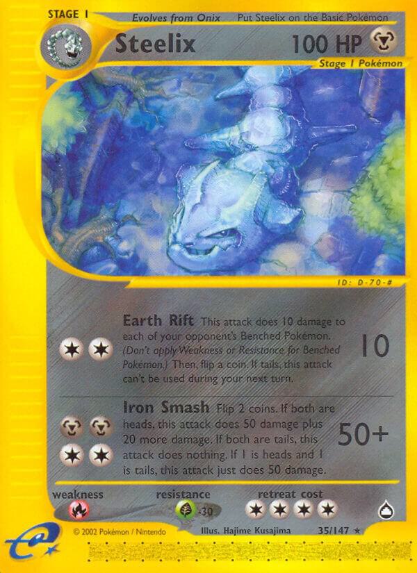 Steelix 035/147 card from Aquapolis