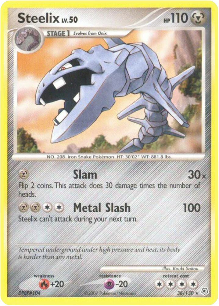 Steelix 38/130 card from Diamond and Pearl