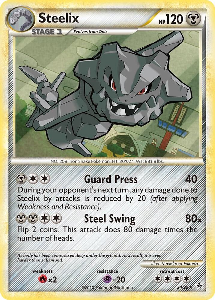Steelix 24/95 card from Unleashed