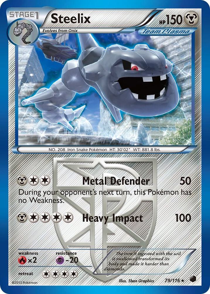 Steelix (Team Plasma) 79/116 card from Plasma Freeze