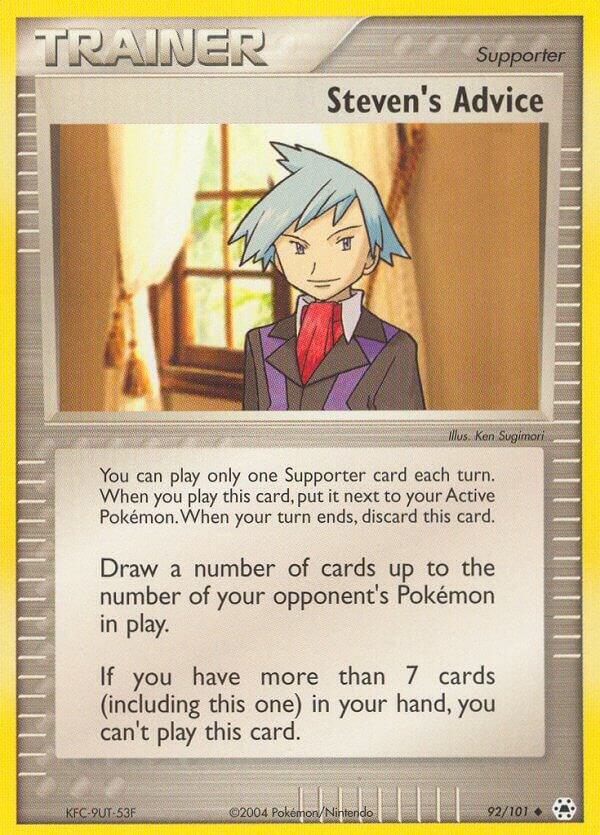 Steven's Advice 92/101 card from Hidden Legends