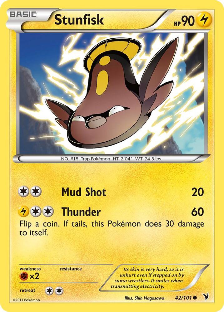 Stunfisk (42) 42/101 card from Noble Victories