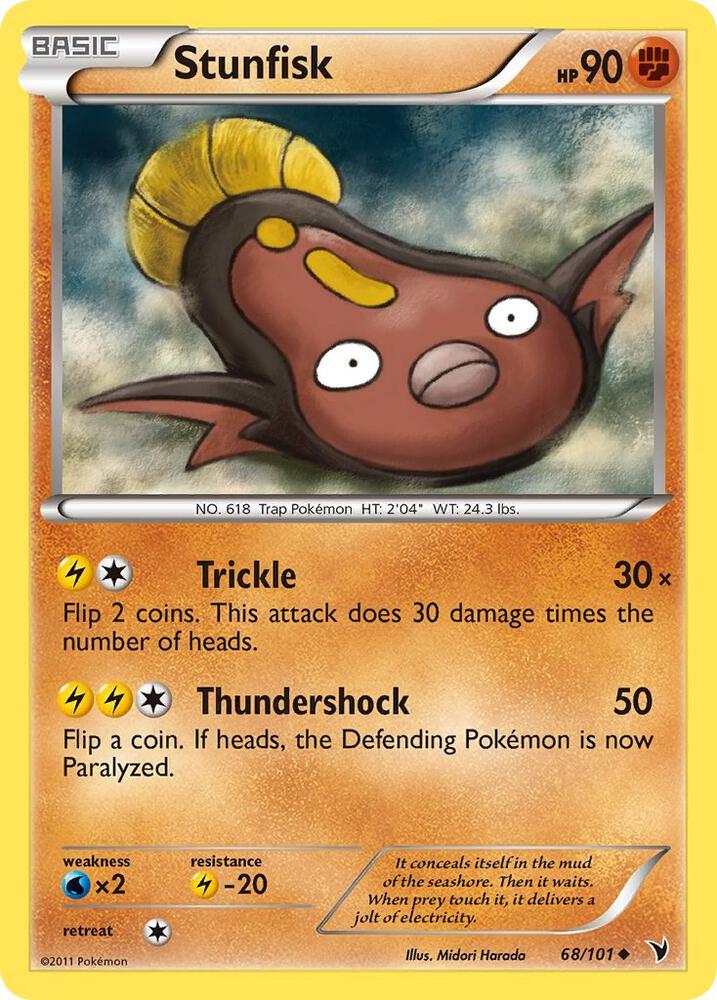 Stunfisk (68) 68/101 card from Noble Victories