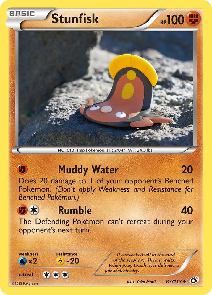 Stunfisk 83/113 card from Legendary Treasures