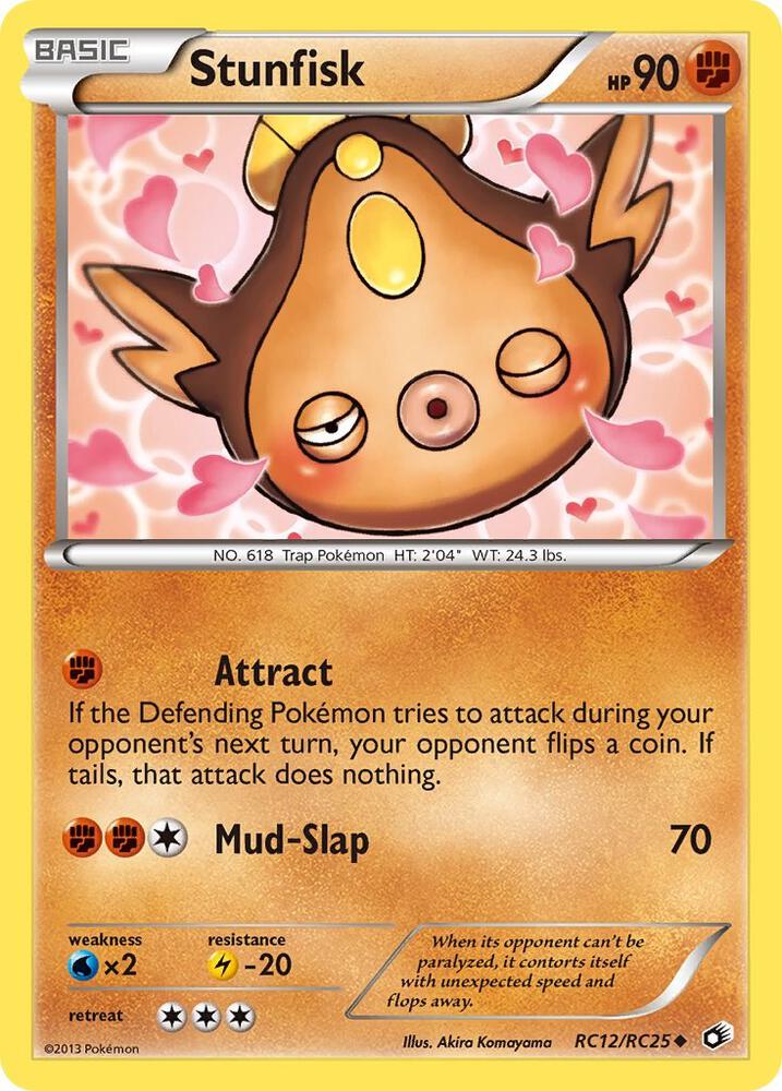 Stunfisk RC12/RC25 card from Legendary Treasures: Radiant Collection