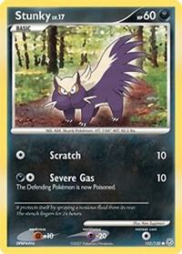 Stunky 102/130 card from Diamond and Pearl