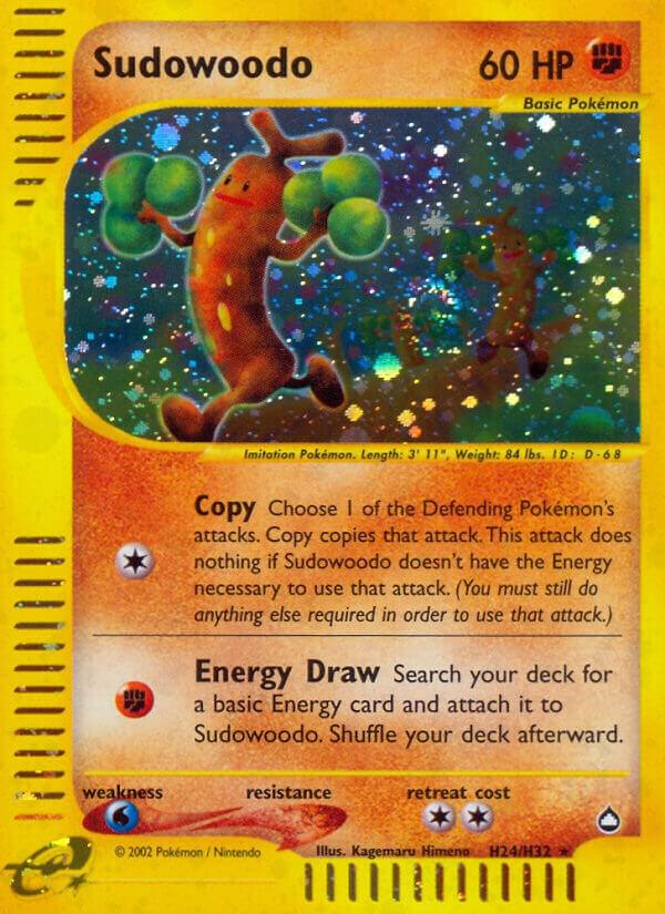 Sudowoodo (H24) H24/H32 card from Aquapolis