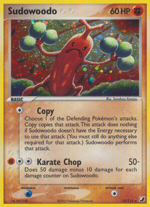 Sudowoodo 15/115 card from Unseen Forces
