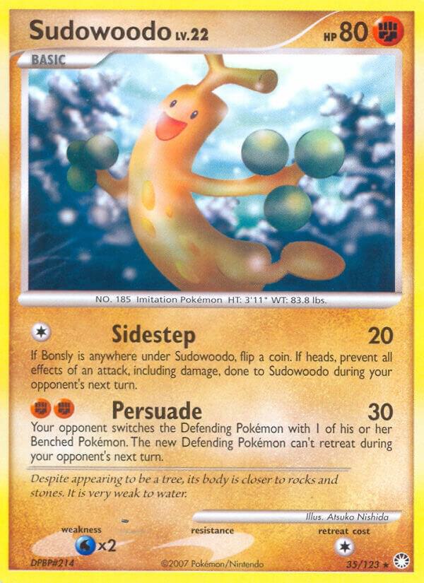 Sudowoodo 35/123 card from Mysterious Treasures