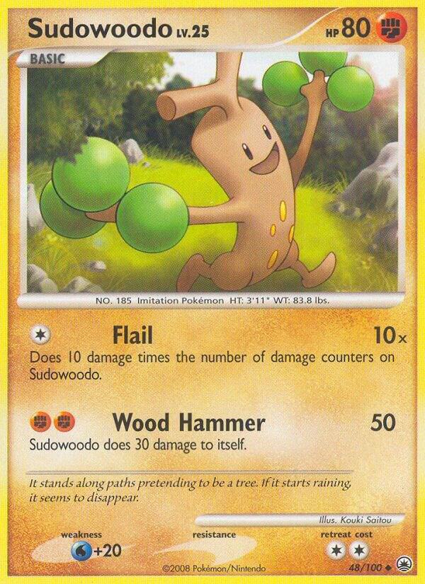 Sudowoodo 48/100 card from Majestic Dawn
