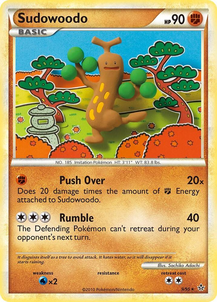 Sudowoodo 9/95 card from Unleashed