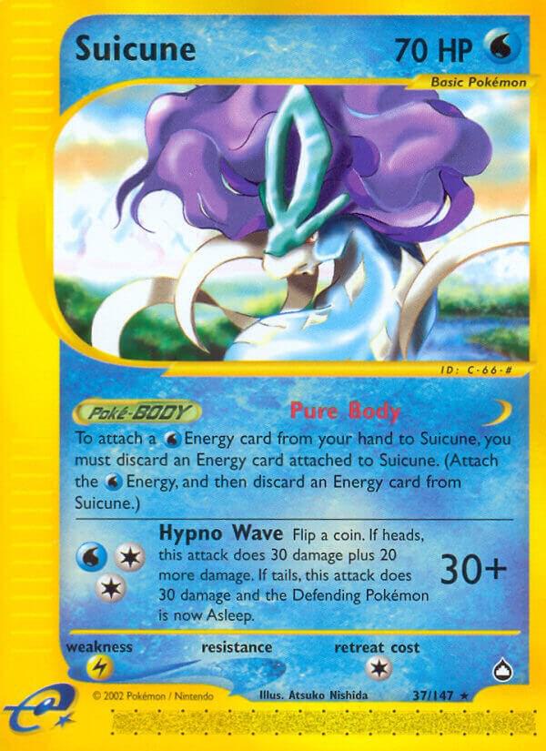 Suicune 037/147 card from Aquapolis