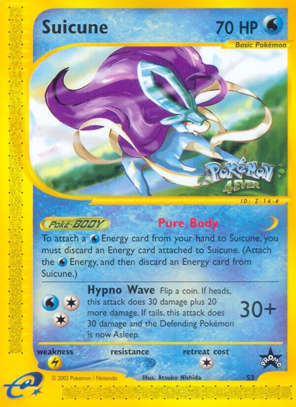 Suicune 53/53 card from WoTC Promo