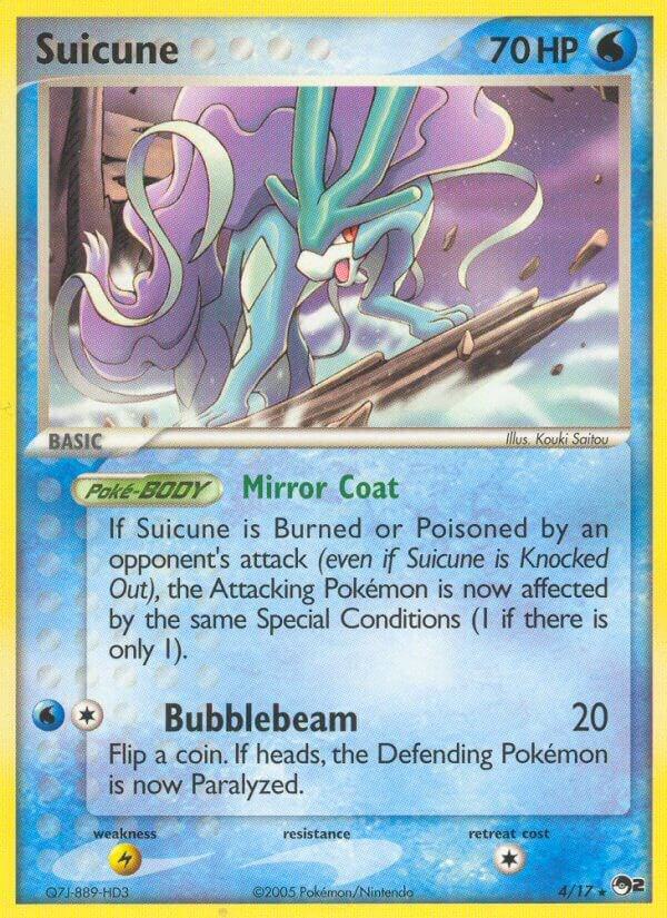 Suicune 004/017 card from POP Series 2