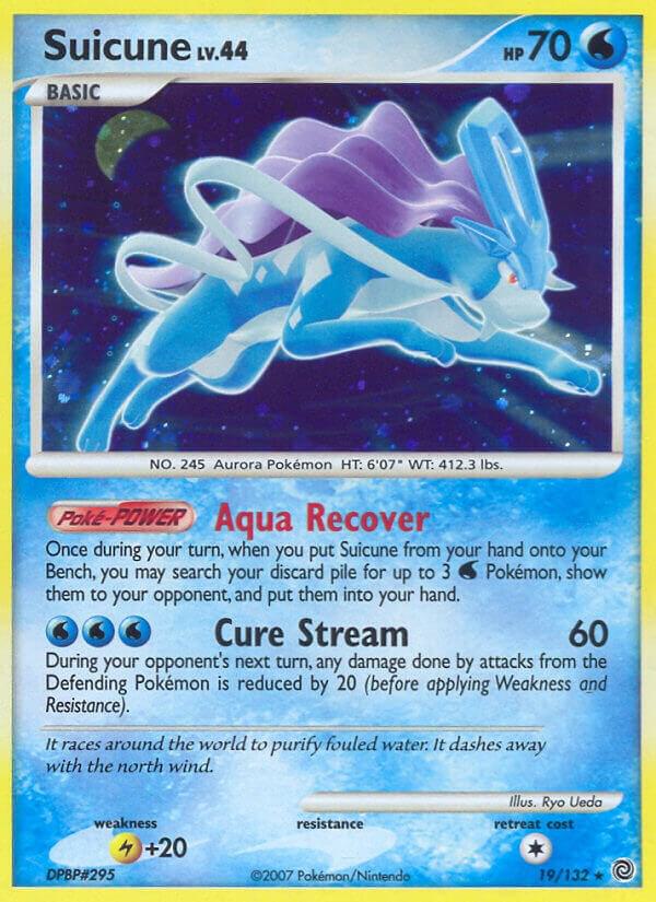Suicune 19/132 card from Secret Wonders