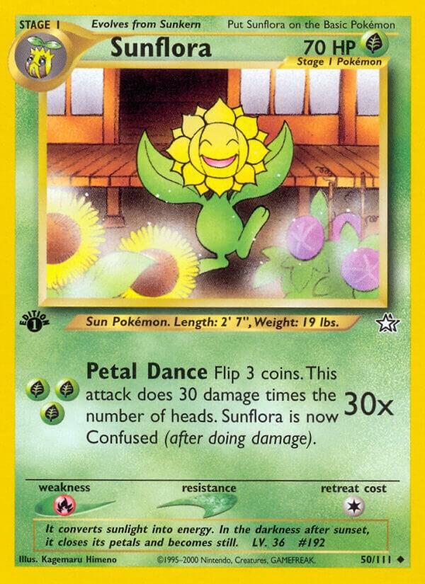 Sunflora 050/111 card from Neo Genesis