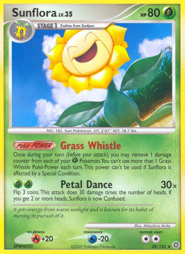 Sunflora 38/132 card from Secret Wonders