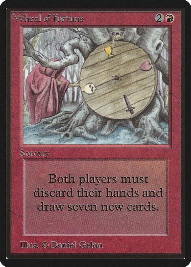 Wheel of Fortune card from Beta Edition