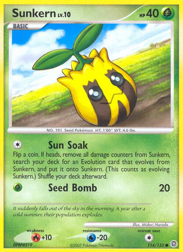 Sunkern 114/132 card from Secret Wonders