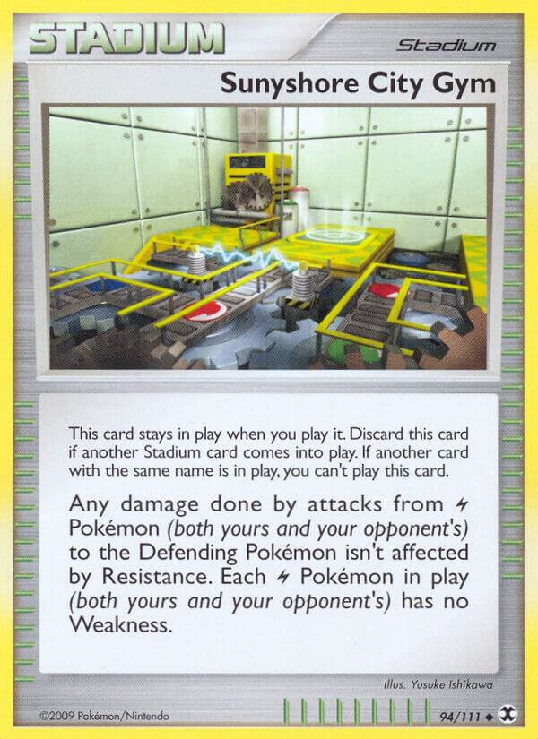 Sunyshore City Gym 94/111 card from Rising Rivals