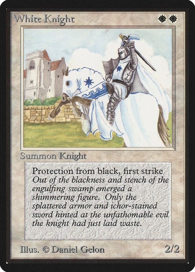 White Knight card from Beta Edition