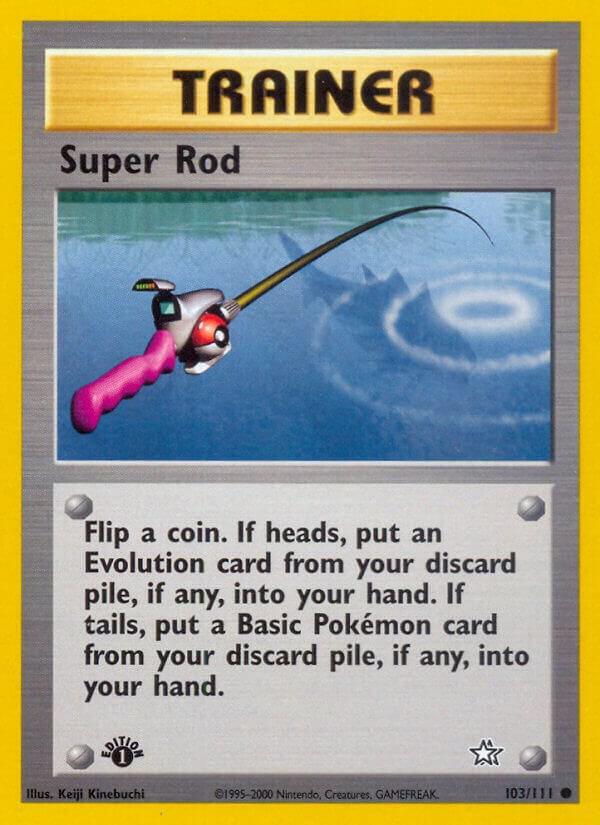 Super Rod 103/111 card from Neo Genesis