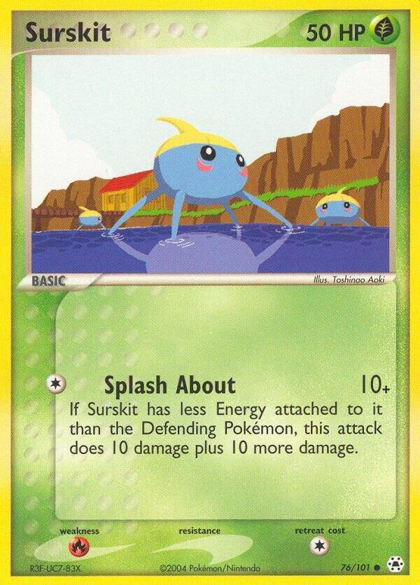 Surskit 76/101 card from Hidden Legends