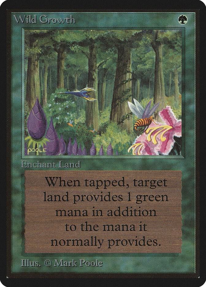 Wild Growth card from Beta Edition
