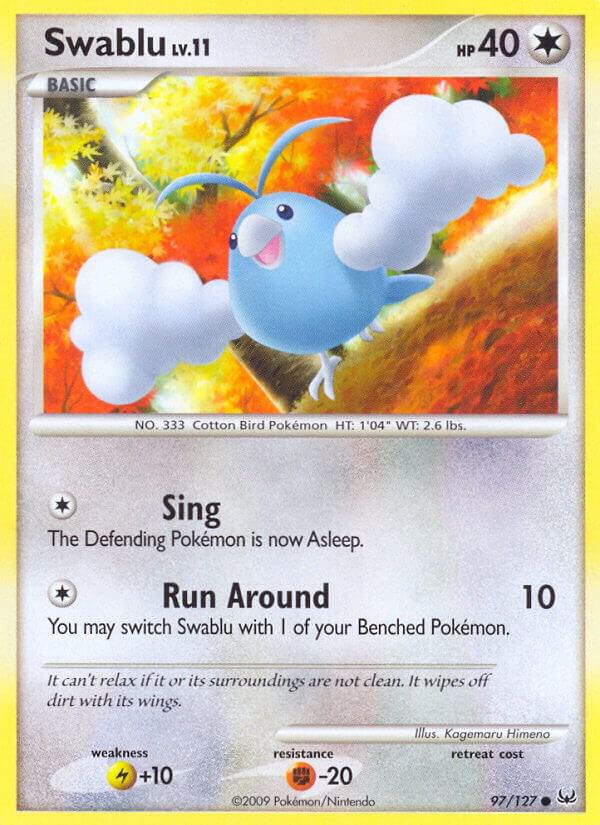 Swablu 97/127 card from Platinum