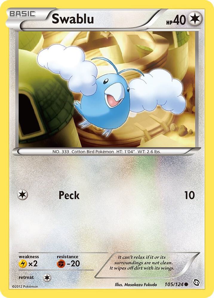 Swablu (105) 105/124 card from Dragons Exalted