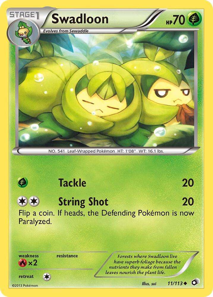 Swadloon 11/113 card from Legendary Treasures