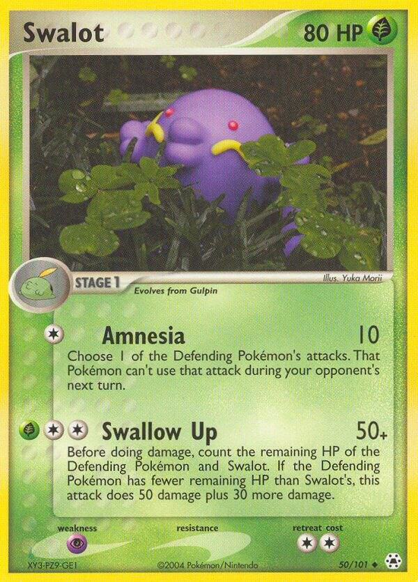 Swalot 50/101 card from Hidden Legends