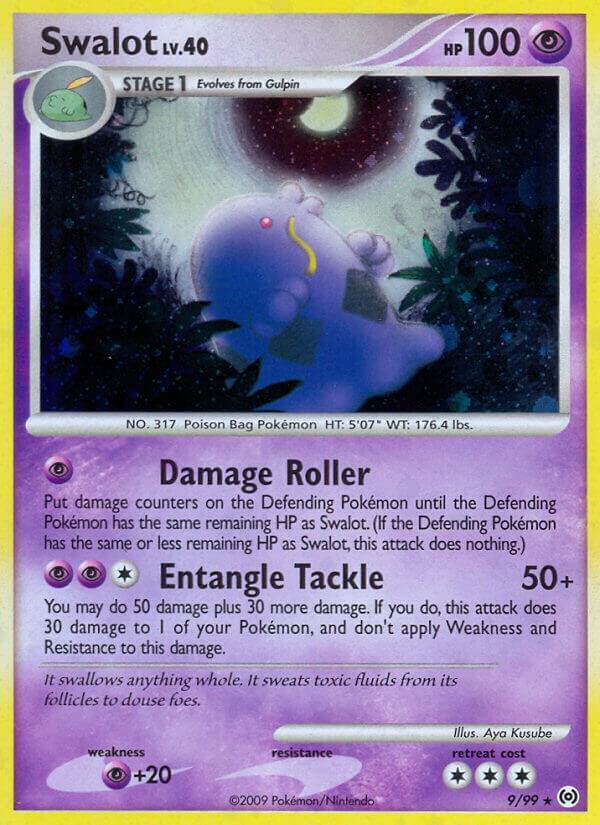 Swalot 9/99 card from Arceus