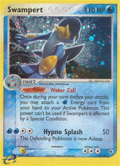 Swampert 13/109 card from Ruby and Sapphire