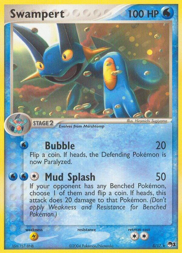 Swampert 005/017 card from POP Series 1