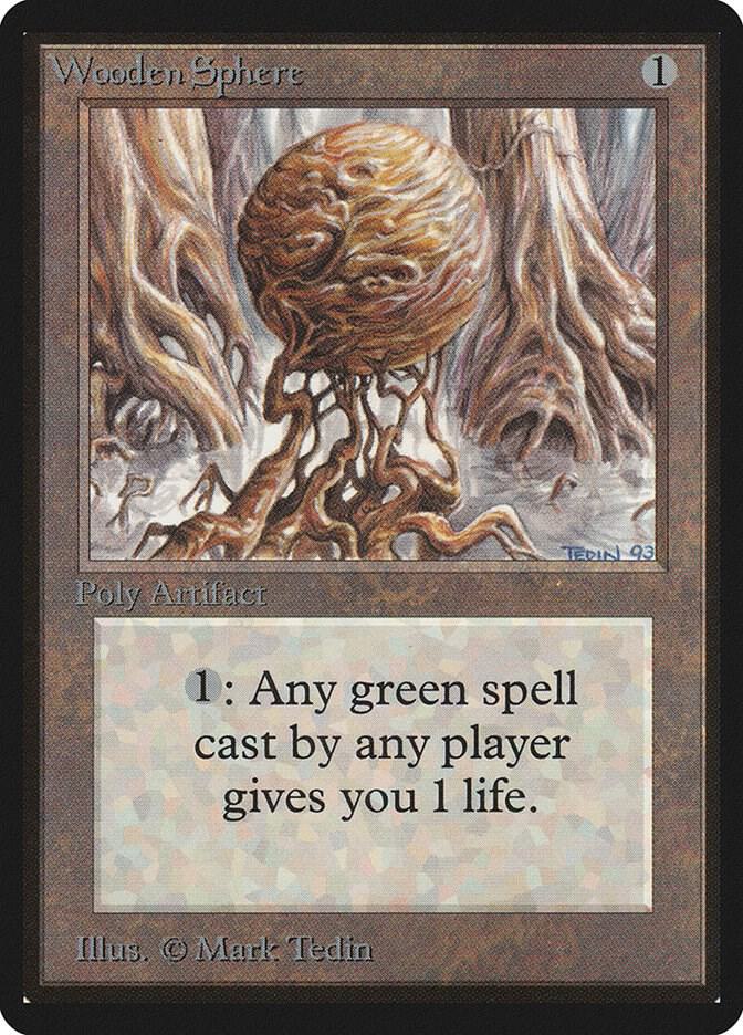 Wooden Sphere card from Beta Edition