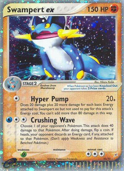 Swampert ex 95/95 card from Team Magma vs Team Aqua