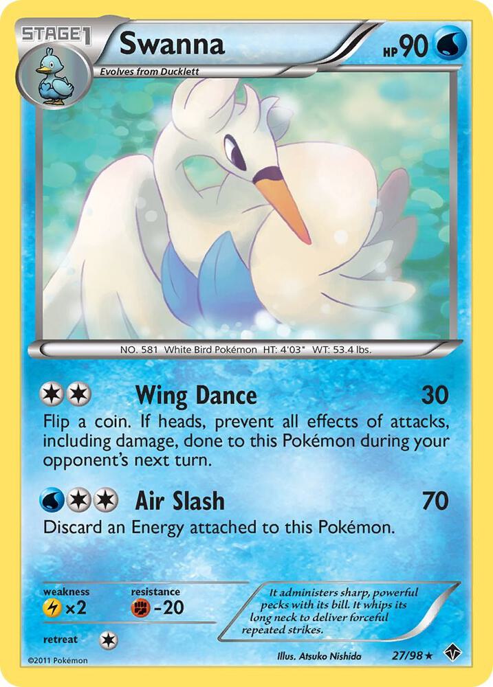 Swanna 27/98 card from Emerging Powers