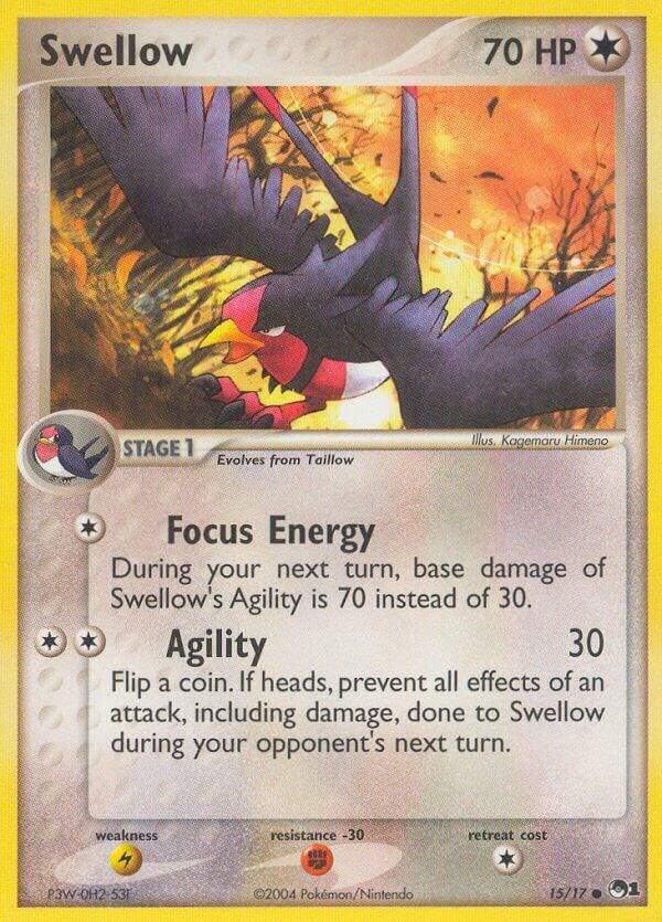 Swellow 015/017 card from POP Series 1