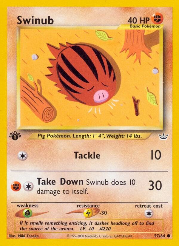 Swinub 57/64 card from Neo Revelation