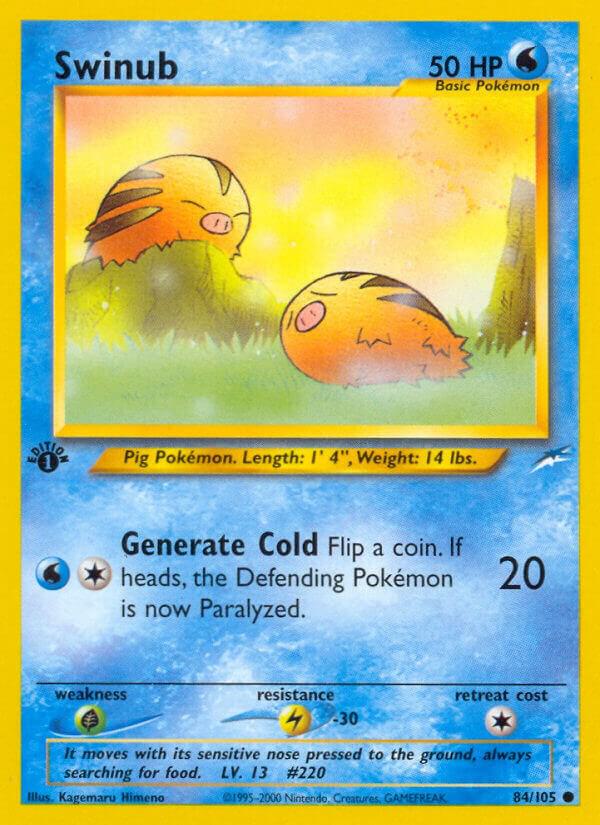 Swinub 084/105 card from Neo Destiny
