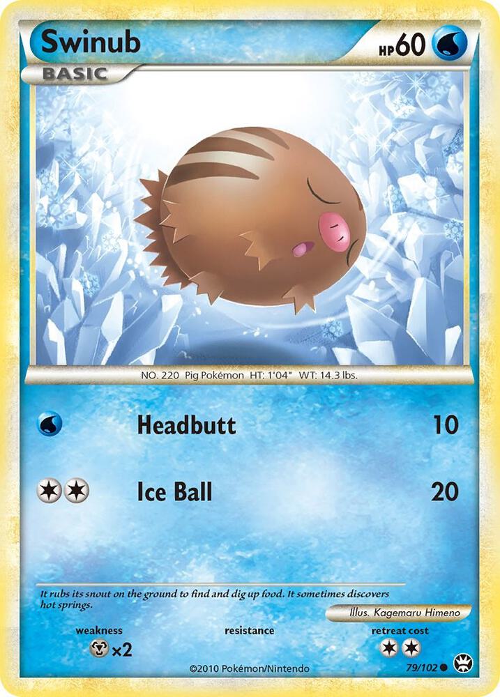 Swinub 79/102 card from Triumphant