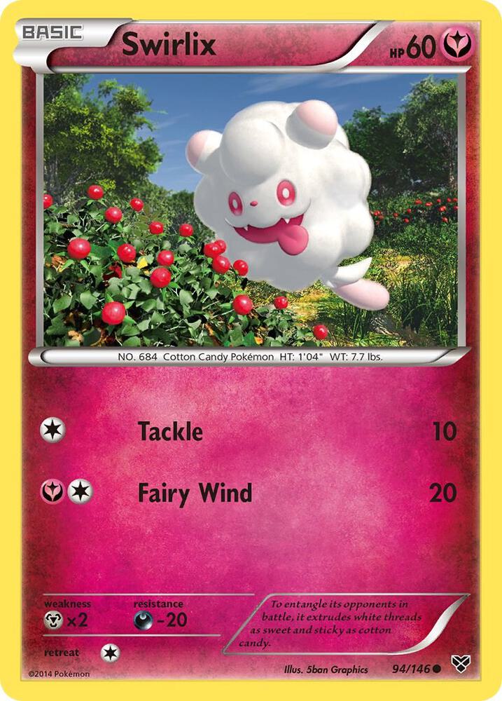 Swirlix 94/146 card from XY Base Set
