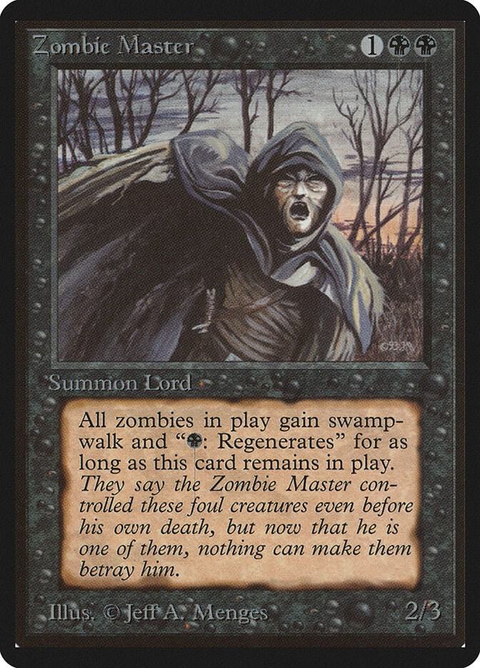 Zombie Master card from Beta Edition