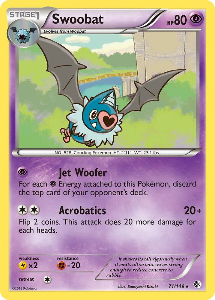 Swoobat 71/149 card from Boundaries Crossed