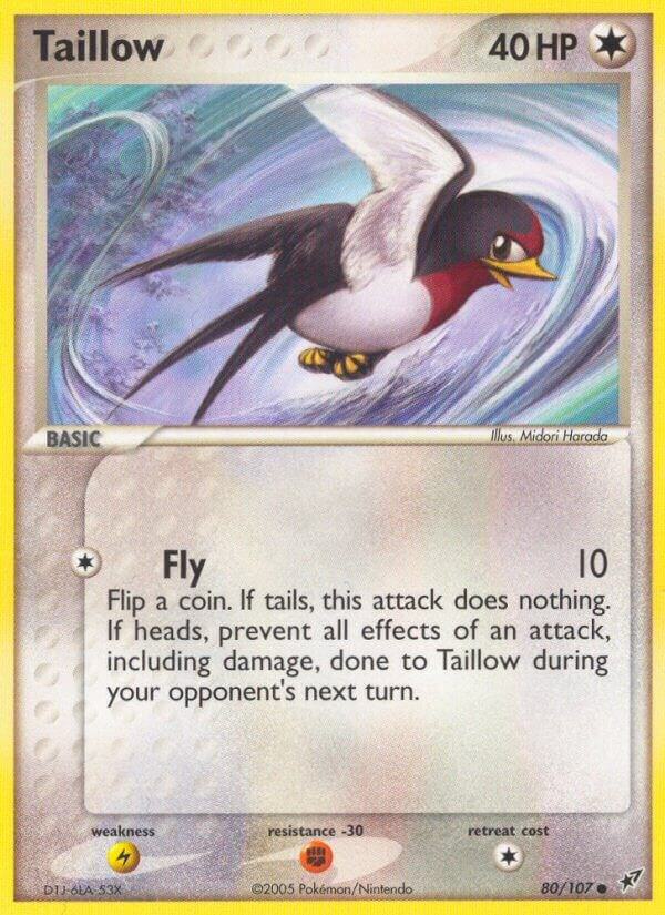 Taillow 80/107 card from Deoxys