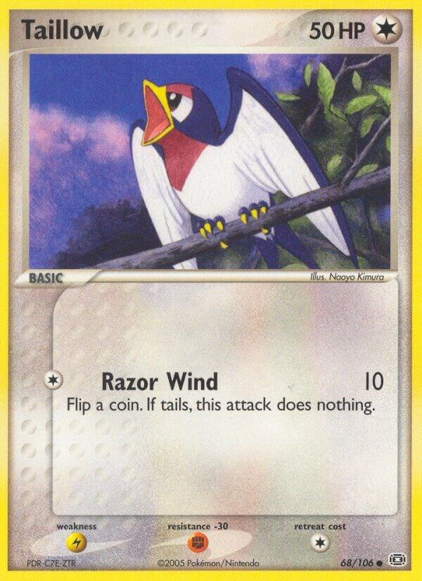 Taillow 68/106 card from Emerald