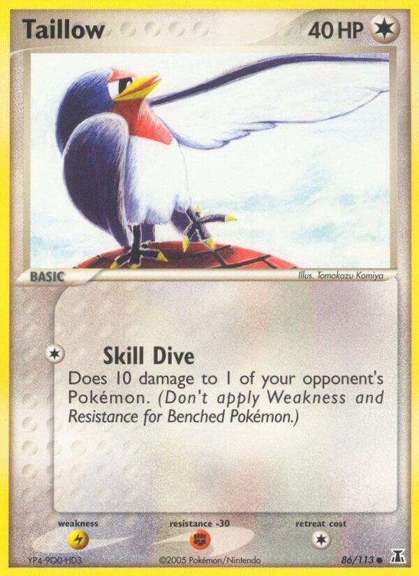 Taillow 86/113 card from Delta Species